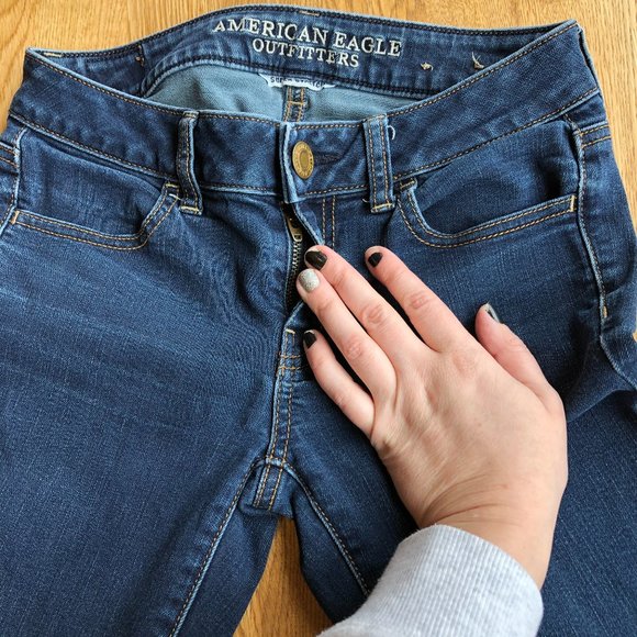 American Eagle Jegging Bundle Dark Wash Size 0 Short - Picture 12 of 16